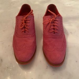 Cole Haan hot pink suede oxfords